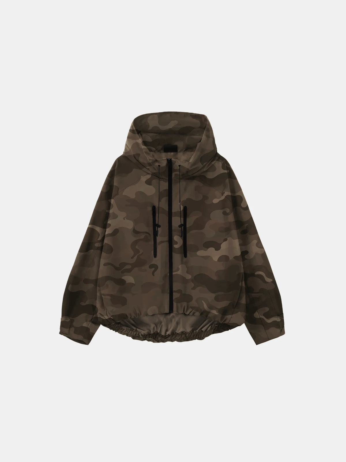 STM-TEX™ One Size Brown Camo Short Oversized Rain Jacket