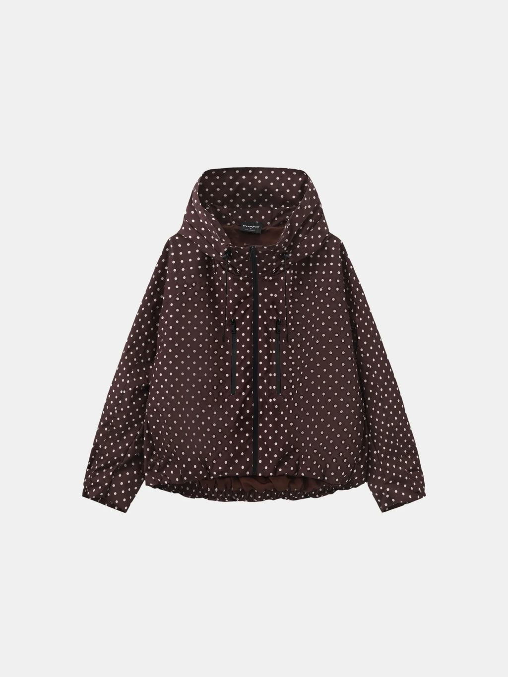 STM-TEX™ One Size Brown Dot Short Oversized Rain Jacket
