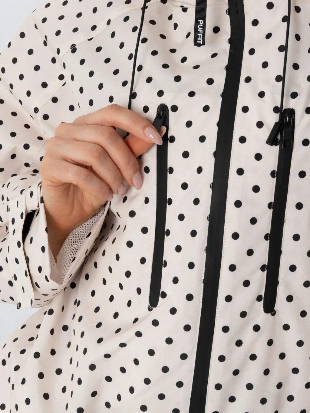 STM-TEX™ One Size Dot Short Oversized Rain Jacket