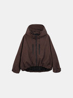 STM-TEX™ One Size Mocha Leopard Short Oversized Rain Jacket