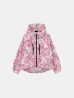 STM-TEX™ One Size Pink Forest Camo Short Oversized Rain Jacket