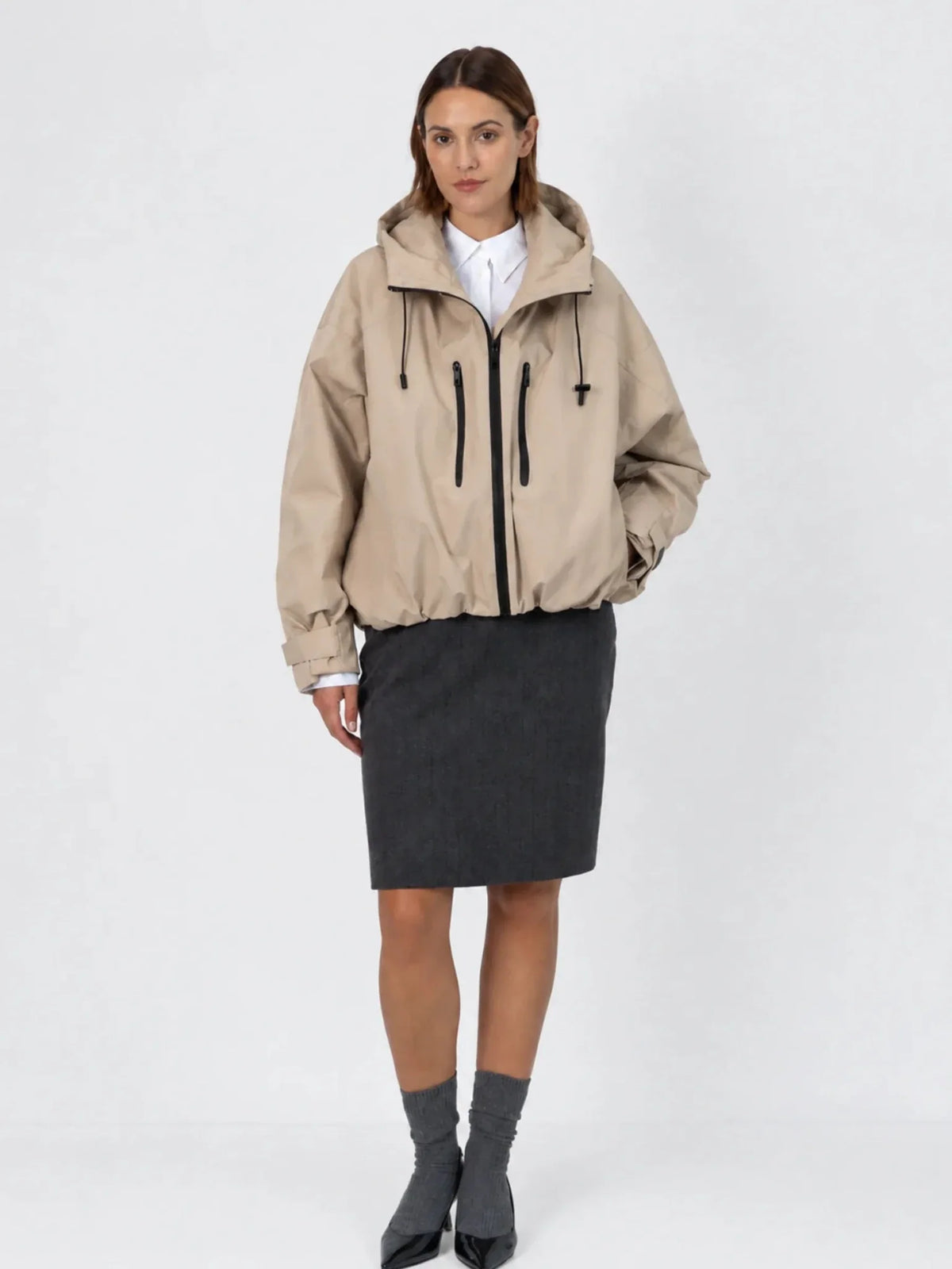 STM-TEX™ One Size Short Oversized Rain Jacket