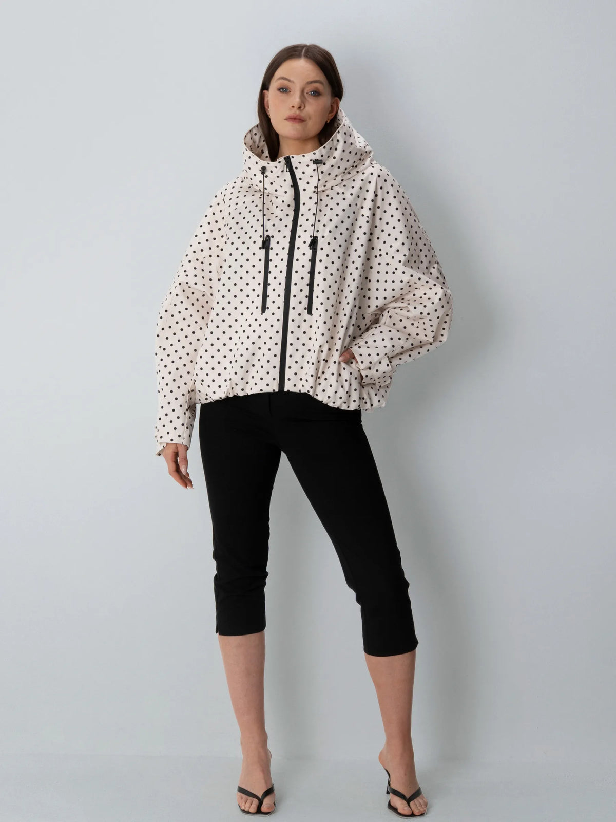 STM-TEX™ One Size Dot Short Oversized Rain Jacket