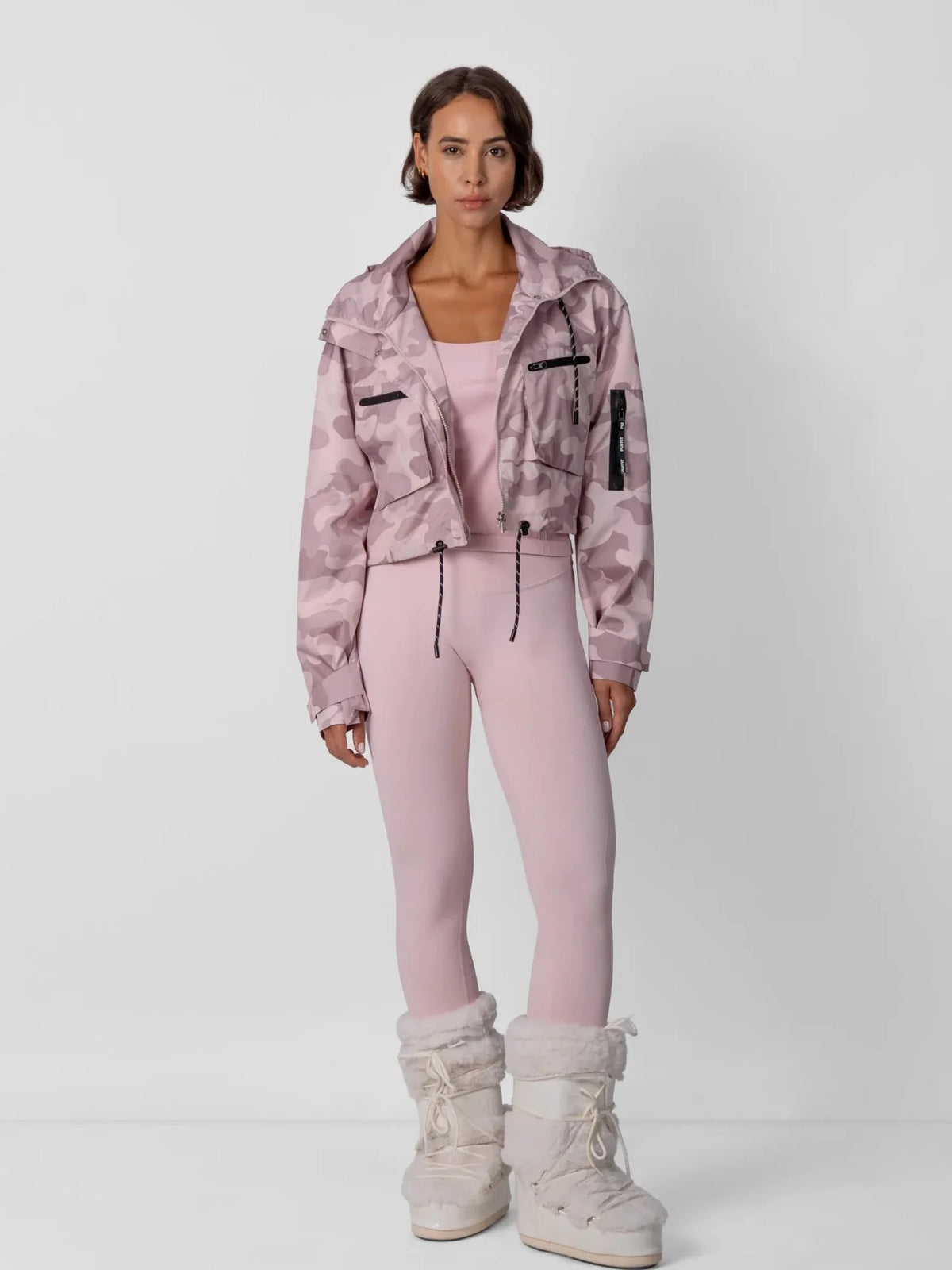 STM-TEX™ Elevated Cropped Hooded Rain Jacket