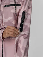 STM-TEX™ Pink Camo Cropped Detached Hooded Rain Jacket