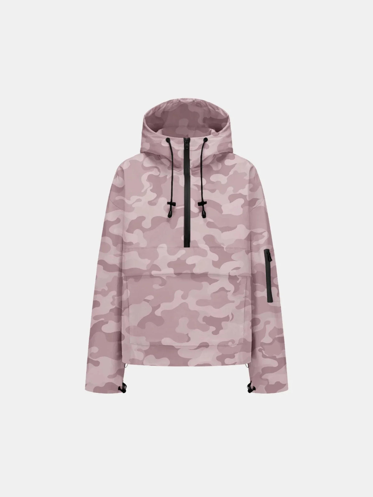 STM-TEX™ Pink Camo Relaxed Fit Rain Hoodie