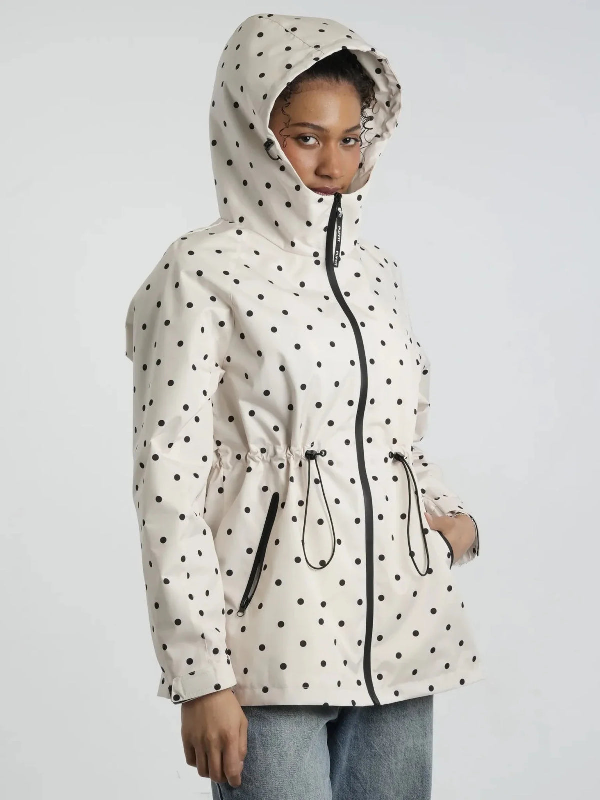 STM-TEX™ Polka Dot Full-Zip Rain Jacket