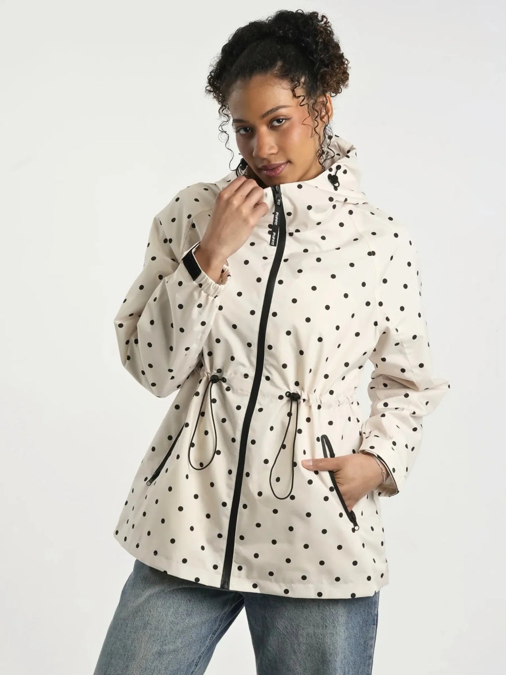 STM-TEX™ Polka Dot Full-Zip Rain Jacket