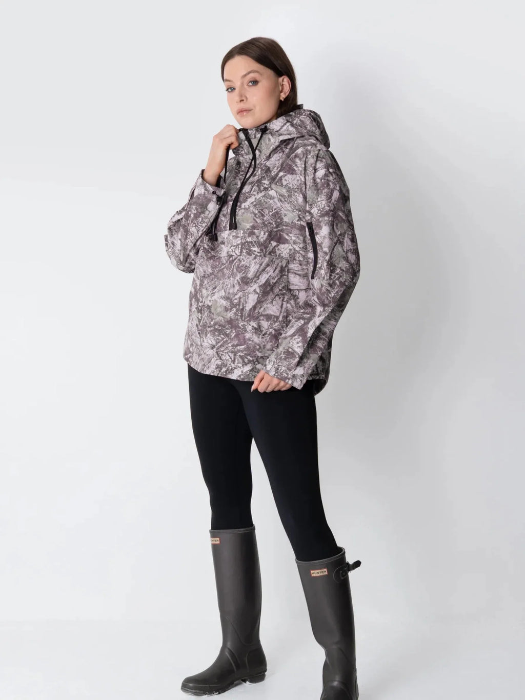 STM-TEX™ Shadow Camo Relaxed Fit Rain Hoodie