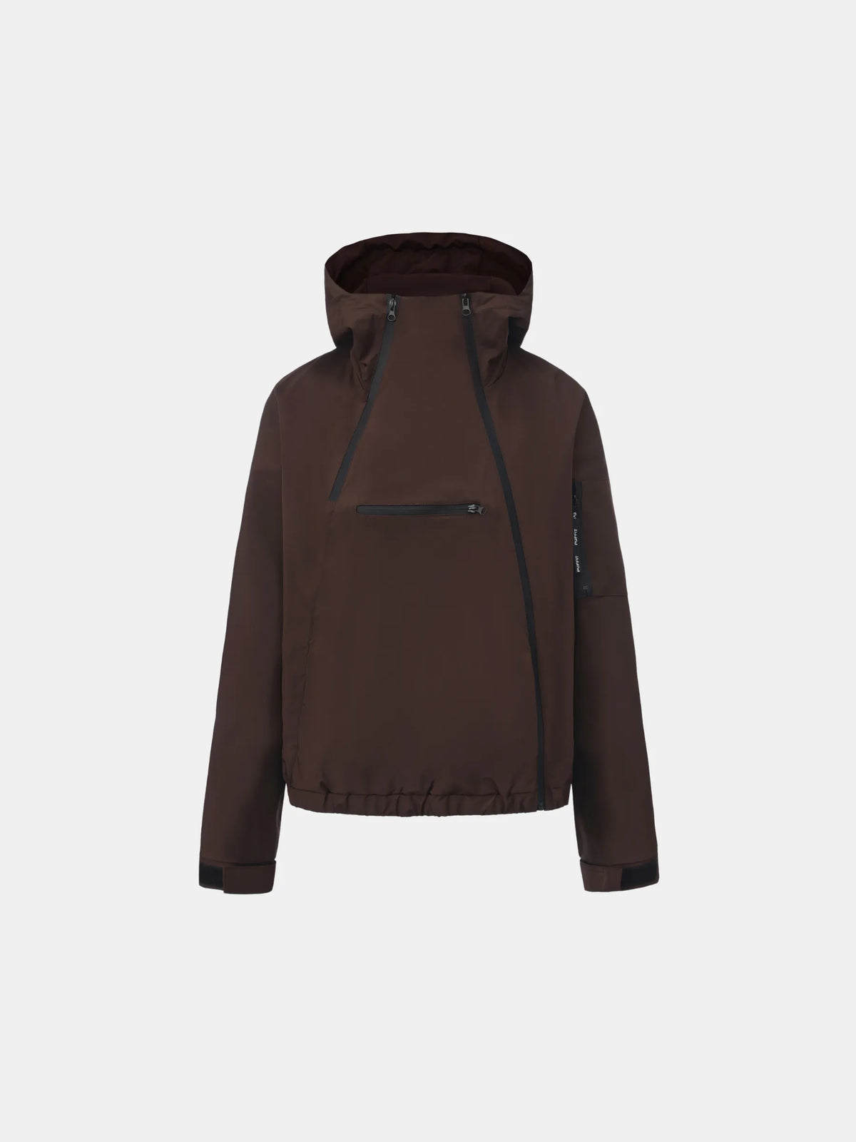 STM-TEX™ Short Asymmetric Zip Rain Hoodie