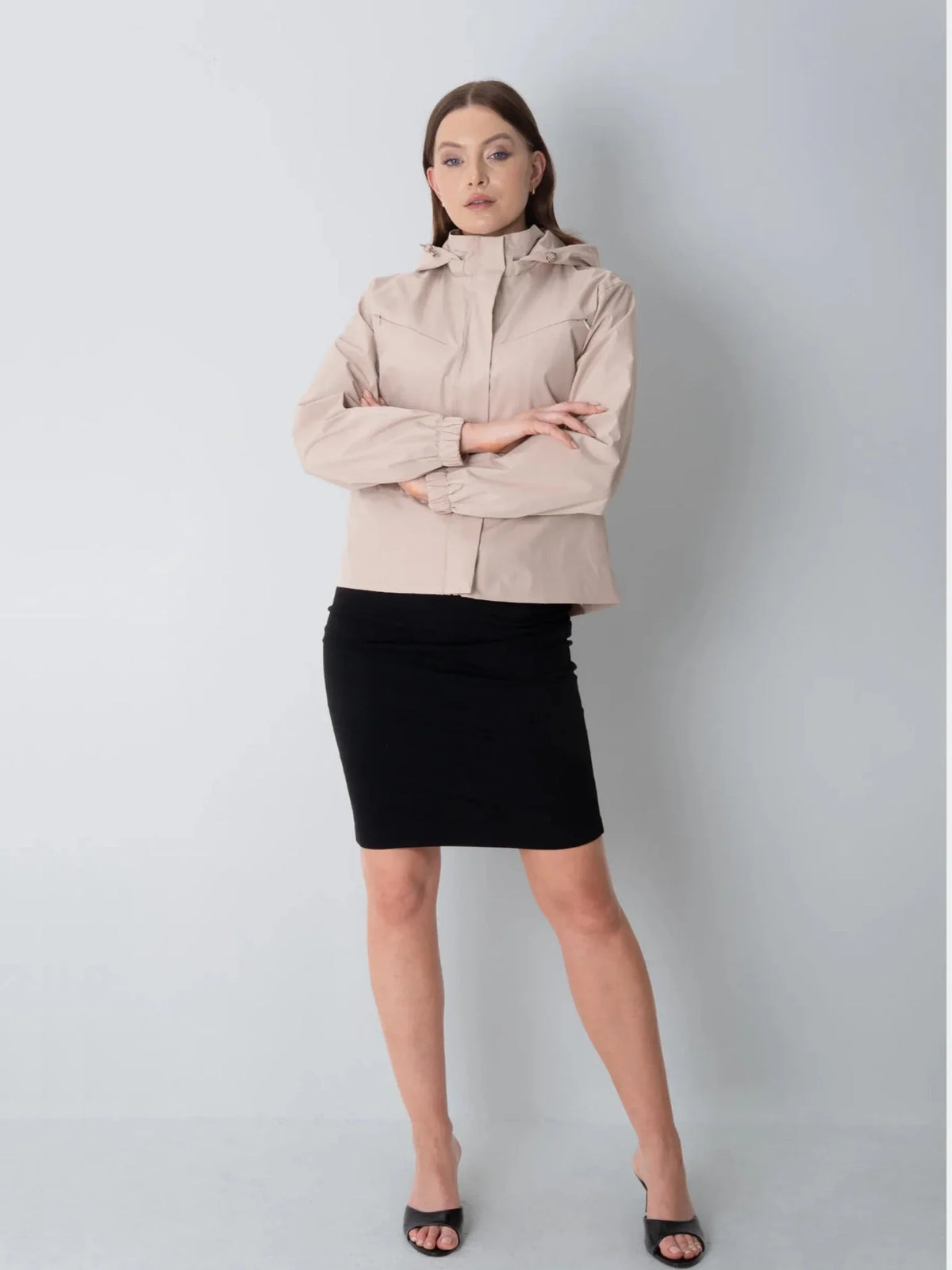 STM-TEX™ Short Drawstring Waist Rain Jacket