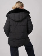 WarmCore™ Detachable Faux Fur Collar Hooded Puffer