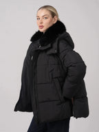 WarmCore™ Detachable Faux Fur Collar Hooded Puffer