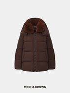 WarmCore™ Detachable Faux Fur Collar Hooded Puffer