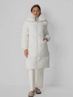 WarmCore™ Faux Fur Collar Long Puffer Jacket