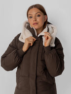 WarmCore™ Faux Fur Lined Classic Long Puffer