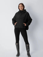 WarmCore™ Kangaroo Pocket Packable Quilted Puffer Hoodie