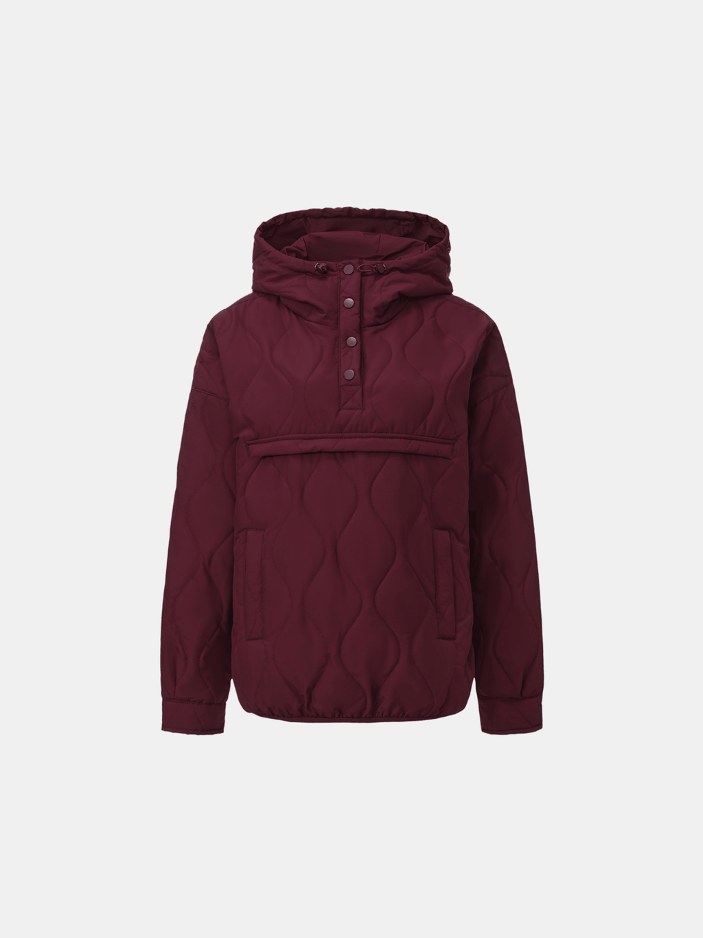 WarmCore™ Kangaroo Pocket Packable Quilted Puffer Hoodie