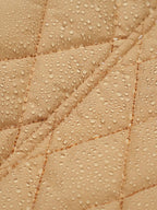 WarmCore™ Long Dimond Quilted Belted Puffer