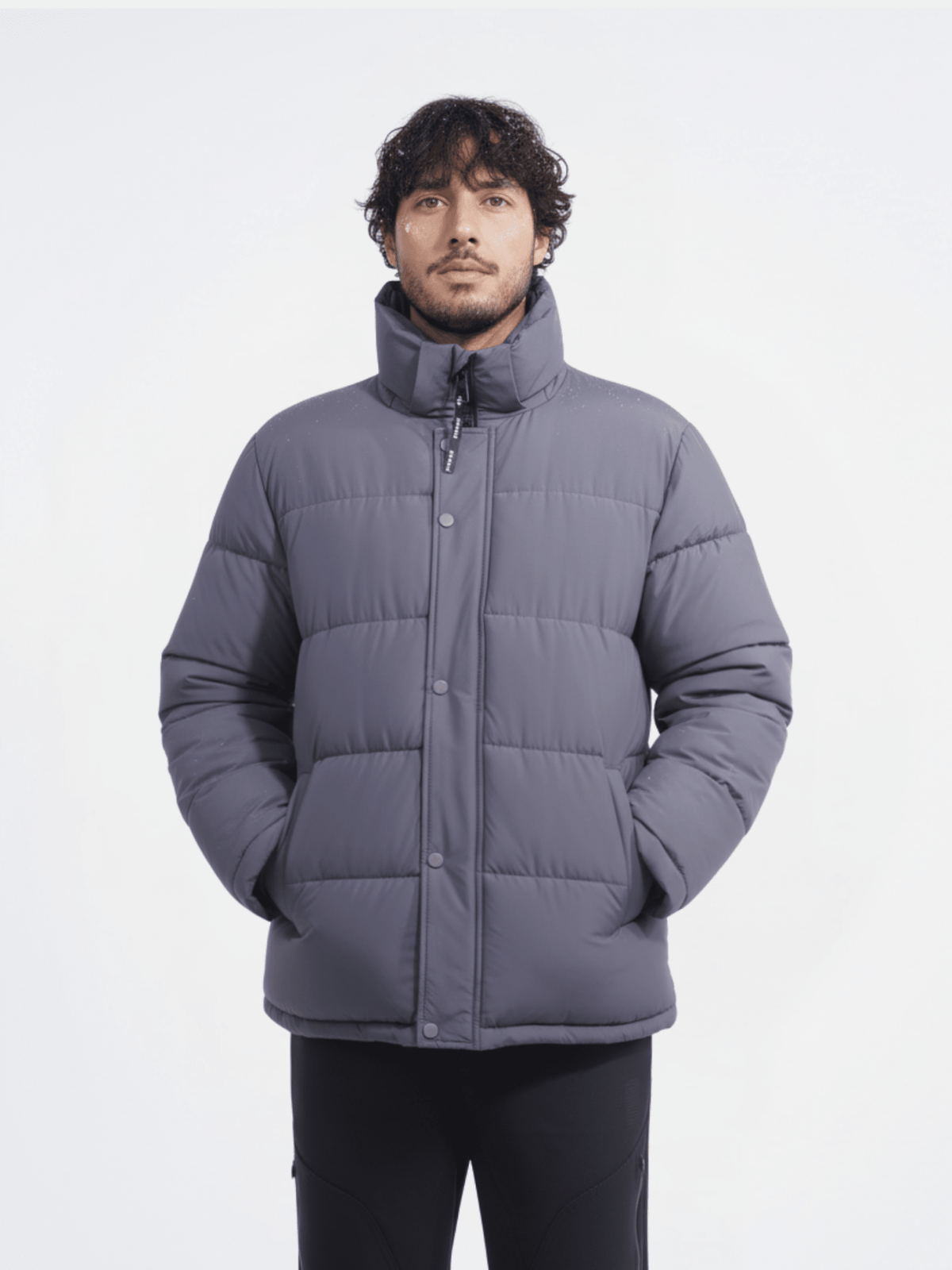 WarmCore™ Men's Detachable-Hooded Puffer Jacket