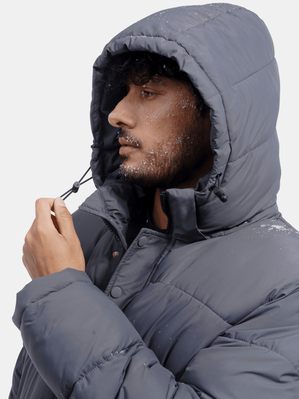 WarmCore™ Men's Detachable-Hooded Puffer Jacket