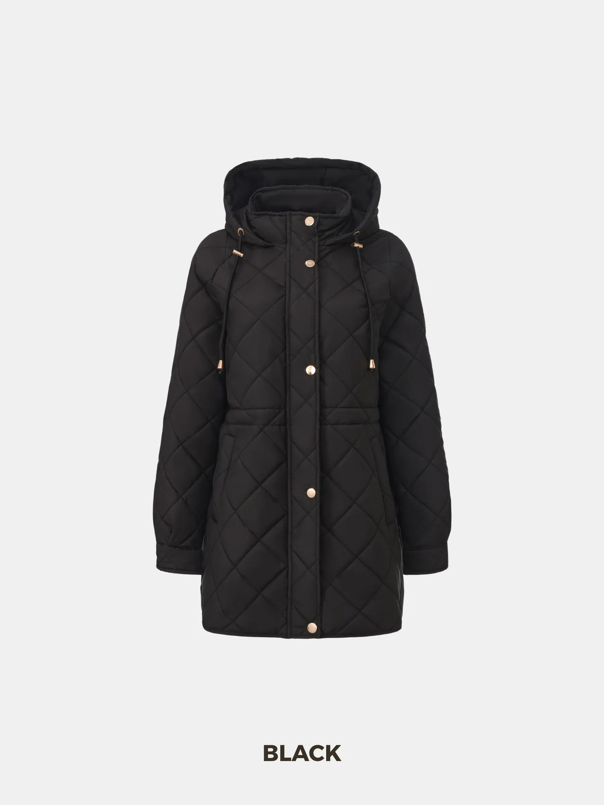 WarmCore™ Mid Length Diamond Quilted Puffer