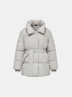 WarmCore™ Premium Mid Length Belted Puffer Jacket Women Casual Coat